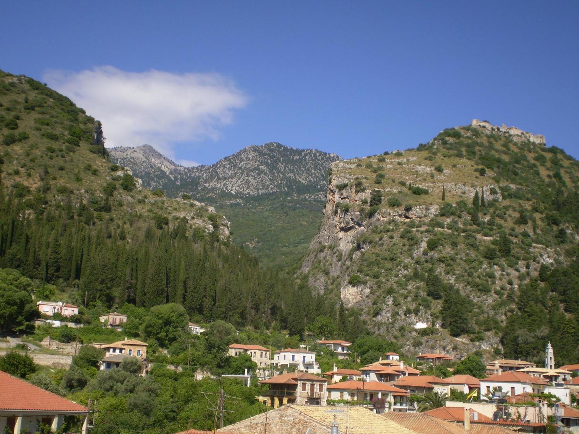 Byzantion Hotel Mystras Eksteriør billede